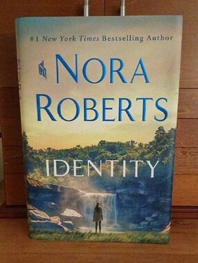 Nora Roberts "Identity" Hardcover Book - Blue/Green Cover